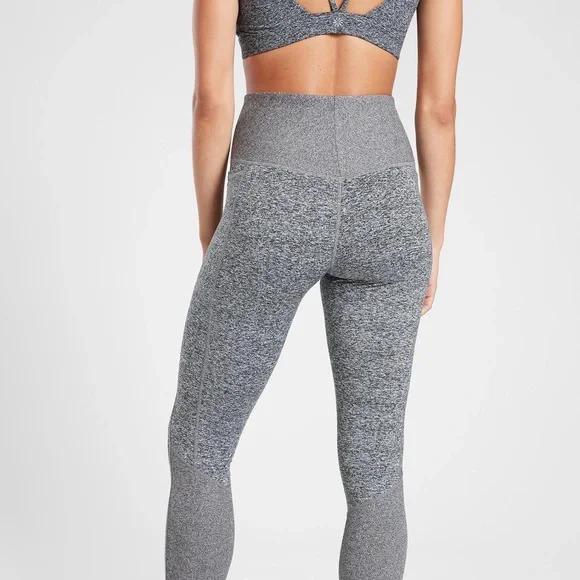 Athleta Exhale Heel Tight - Gray - Size S - Picture 2 of 4